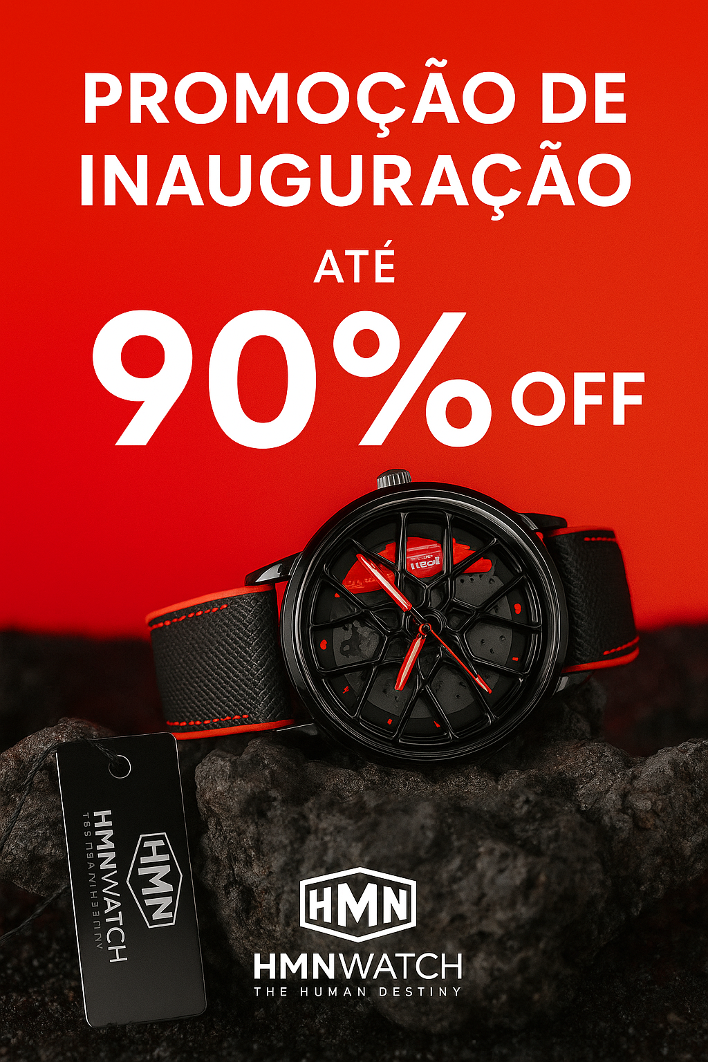 Relógio HMN de Luxo e Alta Qualidade